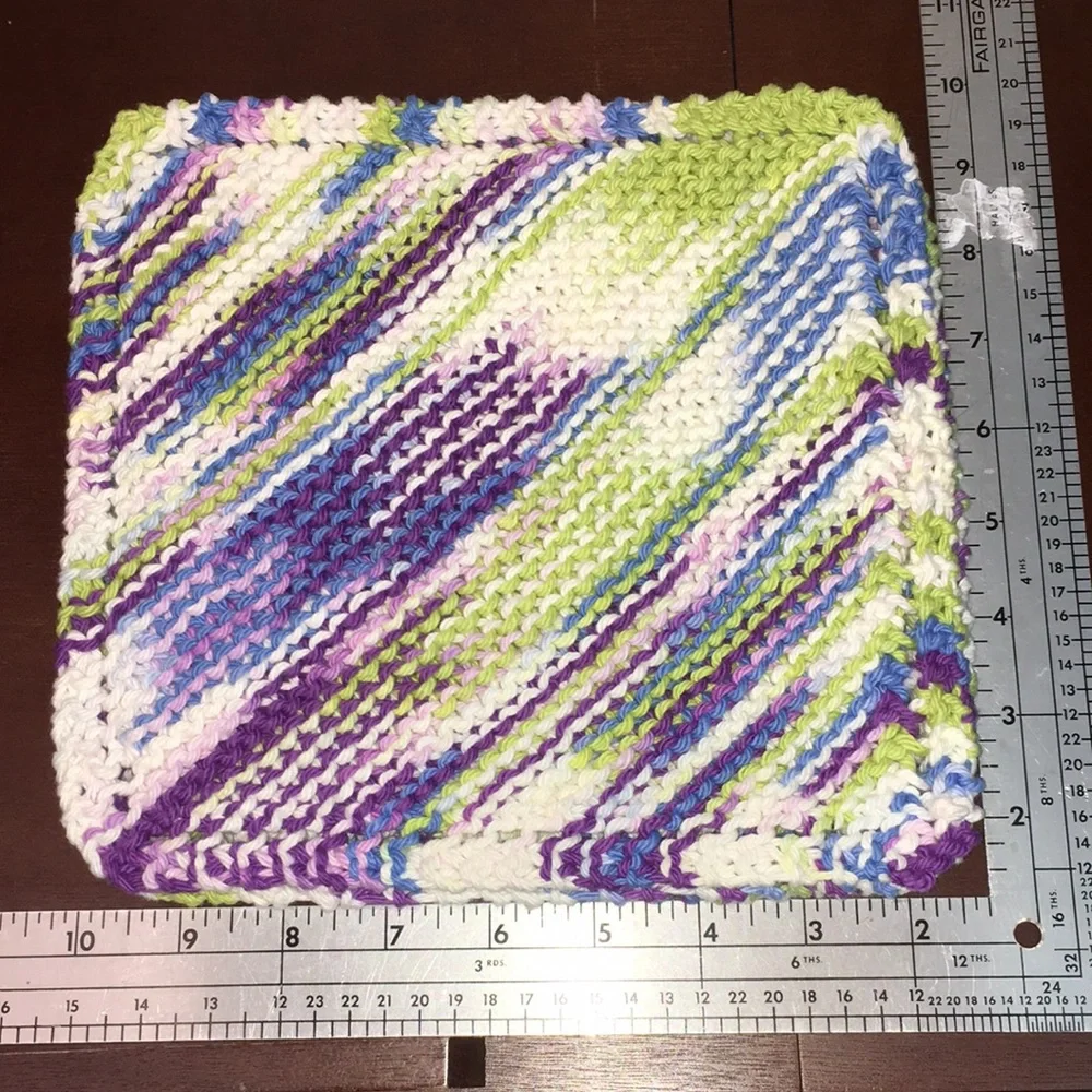 Handmade Organic Cotton Washcloth Trio